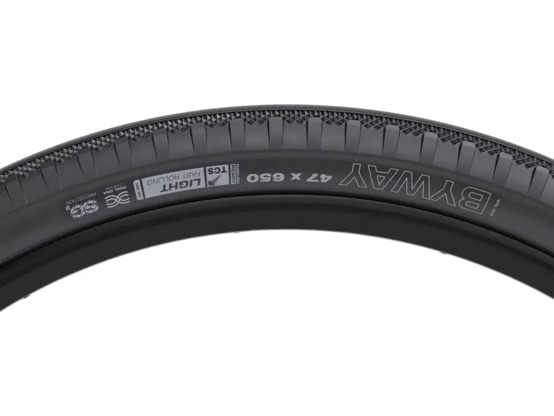 WTB Byway TCS Light/Fast Rolling 120TPI Dual DNA SG2 47 x 650c Tyre in Black-1