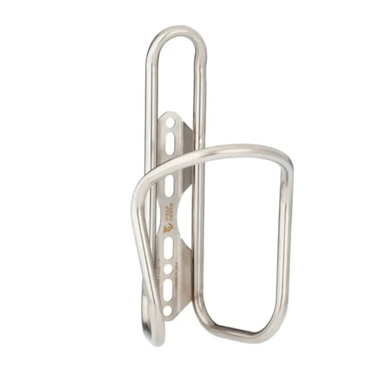 Wolf Tooth Morse Titanium Bottle Cage in Titanium Finish-1