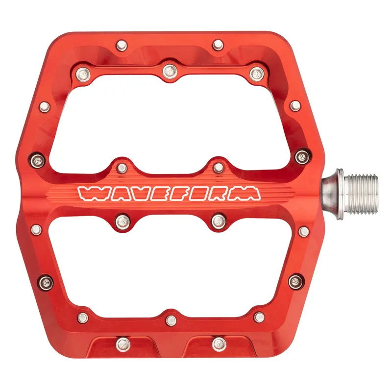 Wolf Tooth Waveform Mountain Bike Pedals in Red-1