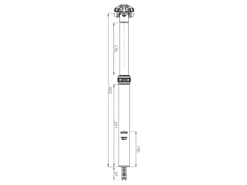 X-Fusion Manic 100 Dropper Post 27.2mm in Black-4