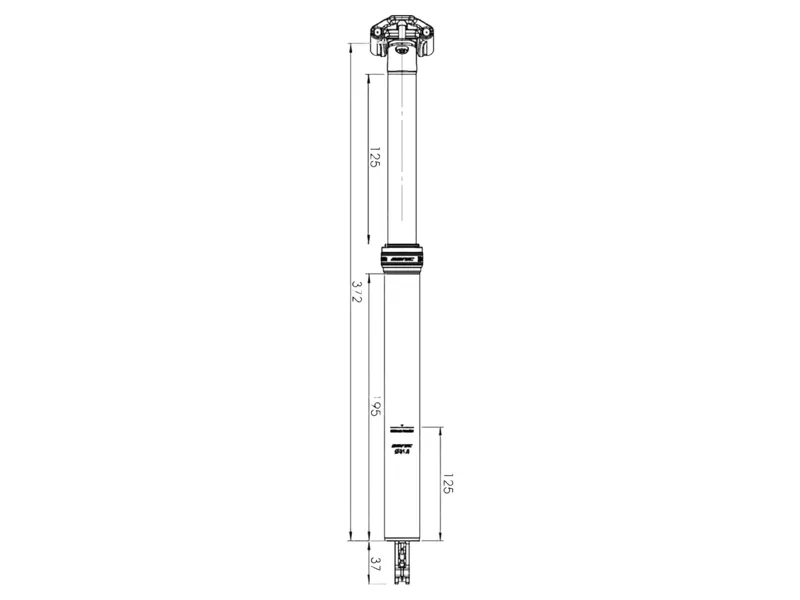 X-Fusion Manic Dropper Post in Black-2