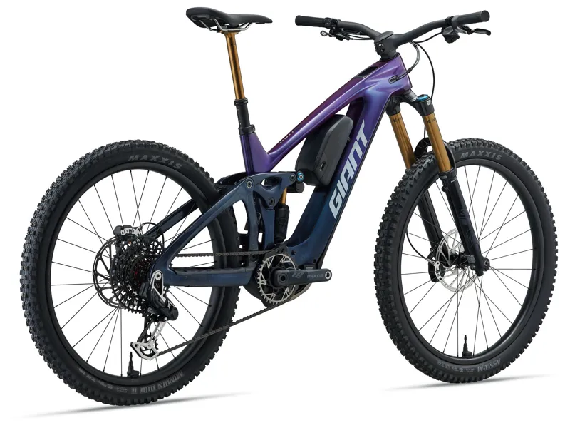 Giant Reign Advanced E+ 0 Electric Full Suspension Mountain Bike 2026 in Purple Haze/Metallic Navy-3
