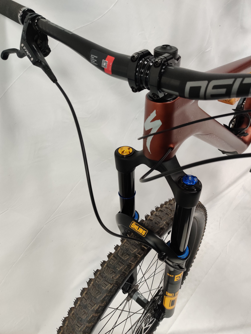 EX DEMO S3 Specialized Stumpjumper 15 Ohlins Coil T-Type Full Suspension Mountain Bike 2025 in Satin Copper Speckle-6