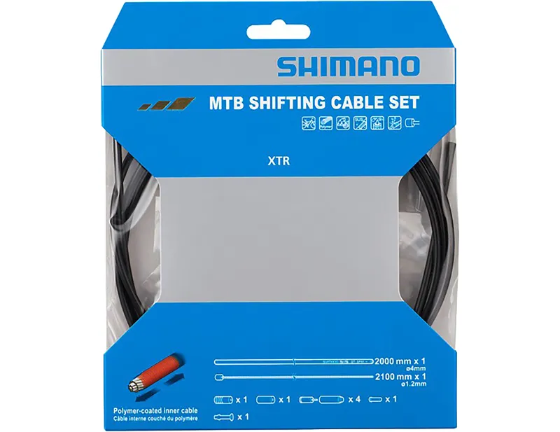 Balfes Bikes Shimano Poly MTB rear Gear cable Set in Black | Free postage over £30, £10 off first order, price match & 0% finance.