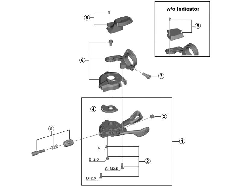Balfes Bikes Shimano SHimano xt SL-M8000 right hand cam plate | Free postage over £30, £10 off first order, price match & 0% finance.