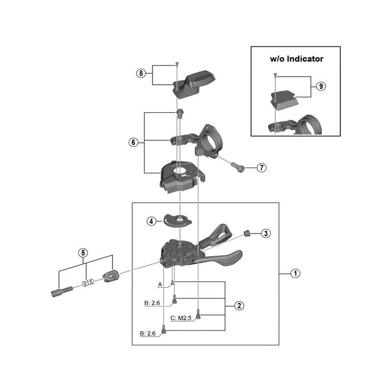 Balfes Bikes Shimano SHimano xt SL-M8000 right hand cam plate | Free postage over £30, £10 off first order, price match & 0% finance.