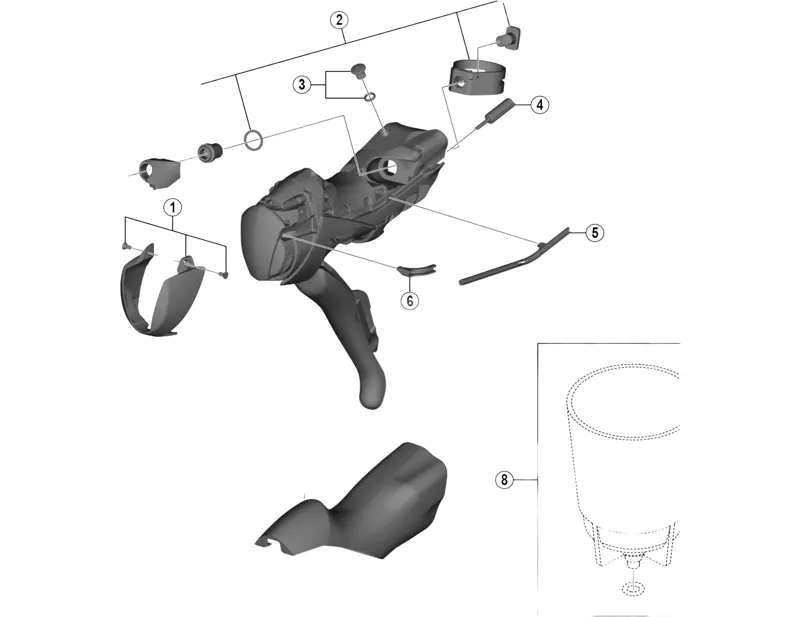 Balfes Bikes Shimano STRS505 LH SL Cable Guide B | Free postage over £30, £10 off first order, price match & 0% finance.