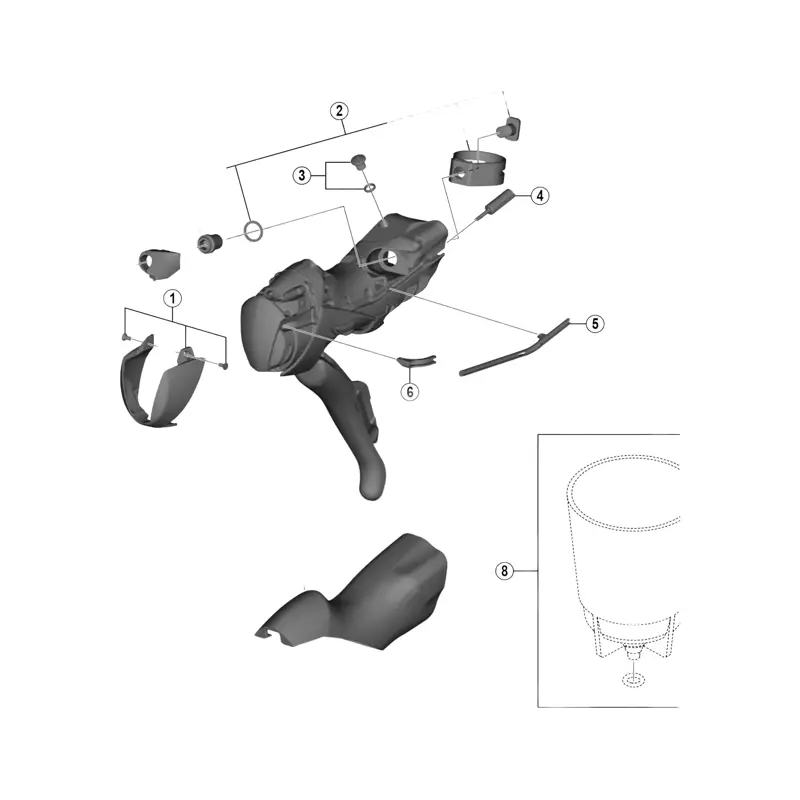 Balfes Bikes Shimano STRS505 LH SL Cable Guide A | Free postage over £30, £10 off first order, price match & 0% finance.