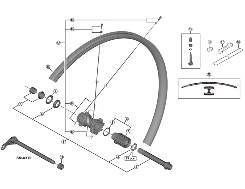 Balfes Bikes Shimano WH-M8000-TL-29er spoke - 300 mm | Free postage over £30, £10 off first order, price match & 0% finance.
