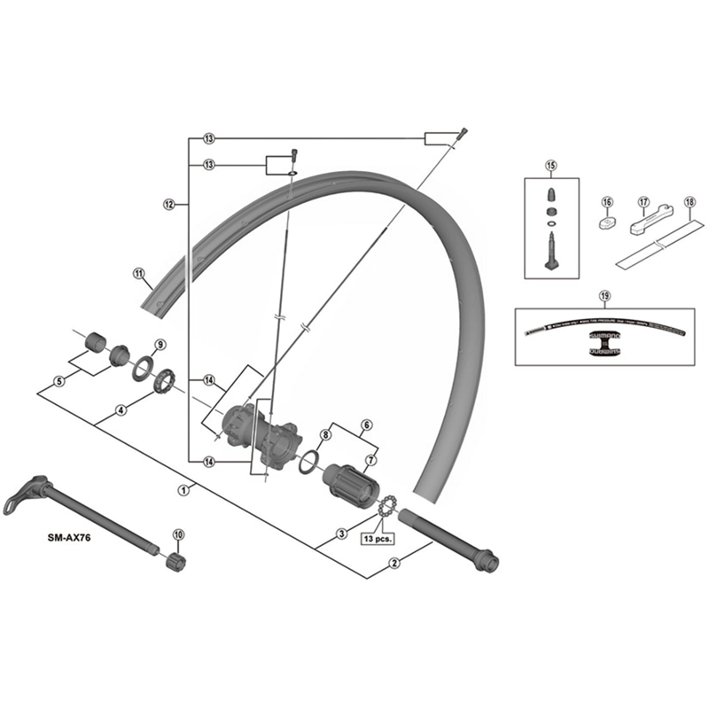 Balfes Bikes Shimano WH-M8000-TL-29er spoke - 300 mm | Free postage over £30, £10 off first order, price match & 0% finance.