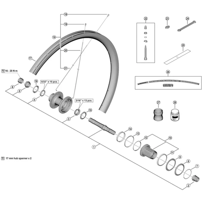 Balfes Bikes Shimano SHimano WH-RX31-F12 Ball retainer | Free postage over £30, £10 off first order, price match & 0% finance.