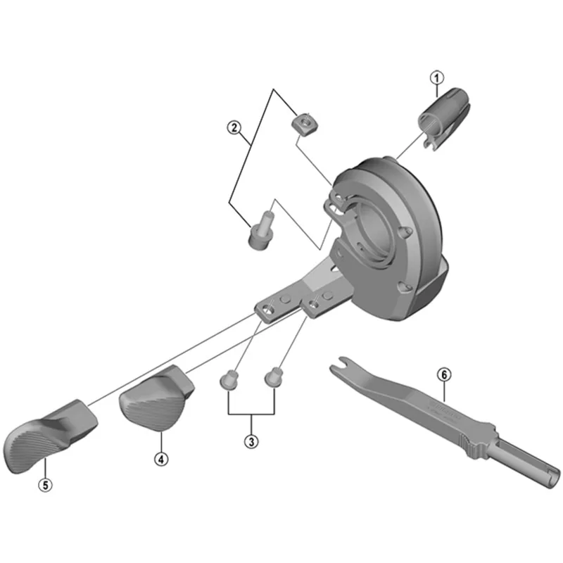 Shimano SW-M8050 B lever - Left hand-2