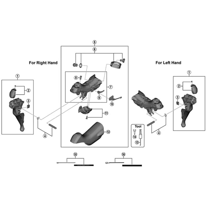 Balfes Bikes Shimano sHIMANO ST-R9100 right hand unit cover and fixing screw | Free postage over £30, £10 off first order, price match & 0% finance.