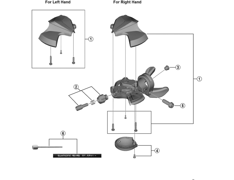 Balfes Bikes Shimano SHimano SL-M2000 indicator - left hand | Free postage over £30, £10 off first order, price match & 0% finance.