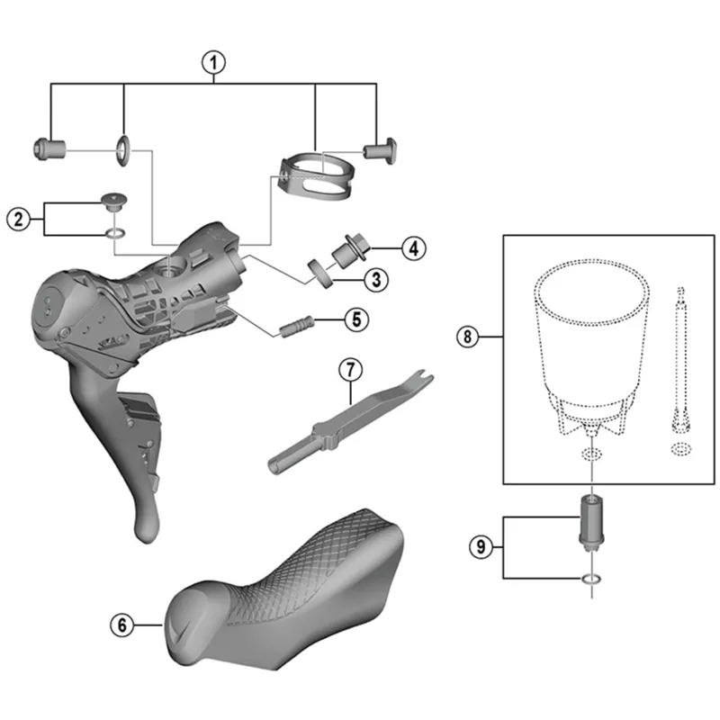 Shimano ST-R9170 Bracket Covers - Pair-1