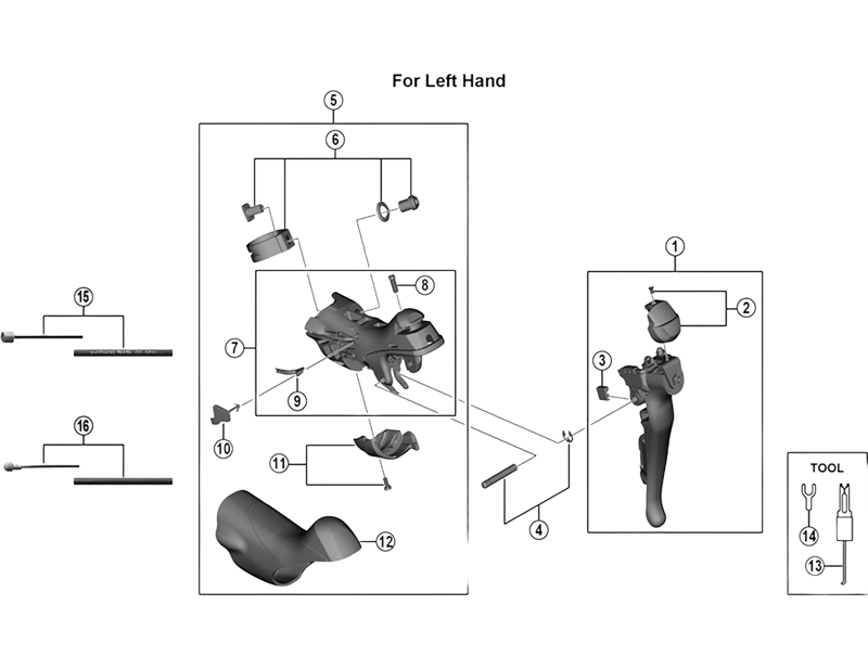 Balfes Bikes Shimano ST-R2030 left hand name plate and screw | Free postage over £30, £10 off first order, price match & 0% finance.