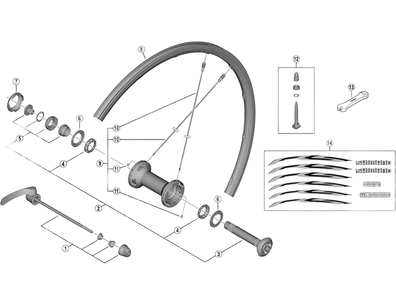 Balfes Bikes Shimano WH-RS500-TL-F 284mm spoke with plug and washer | Free postage over £30, £10 off first order, price match & 0% finance.