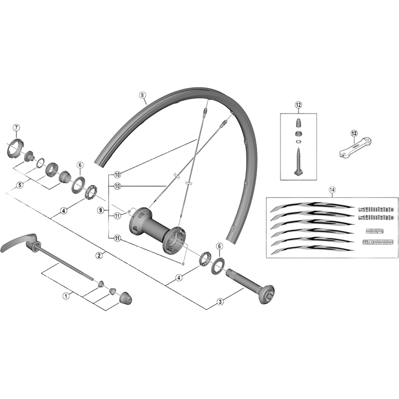 Balfes Bikes Shimano WH-RS500-TL-F 284mm spoke with plug and washer | Free postage over £30, £10 off first order, price match & 0% finance.