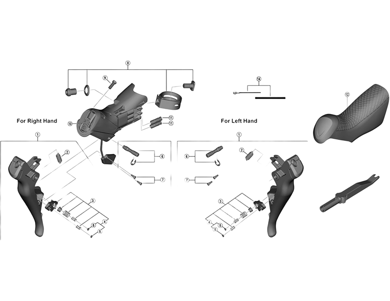 Balfes Bikes Shimano ST-R8050 right hand bracket unit | Free postage over £30, £10 off first order, price match & 0% finance.
