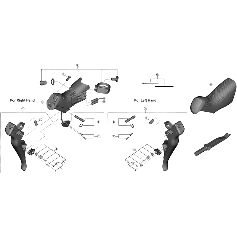 Balfes Bikes Shimano ST-R8050 right hand bracket unit | Free postage over £30, £10 off first order, price match & 0% finance.