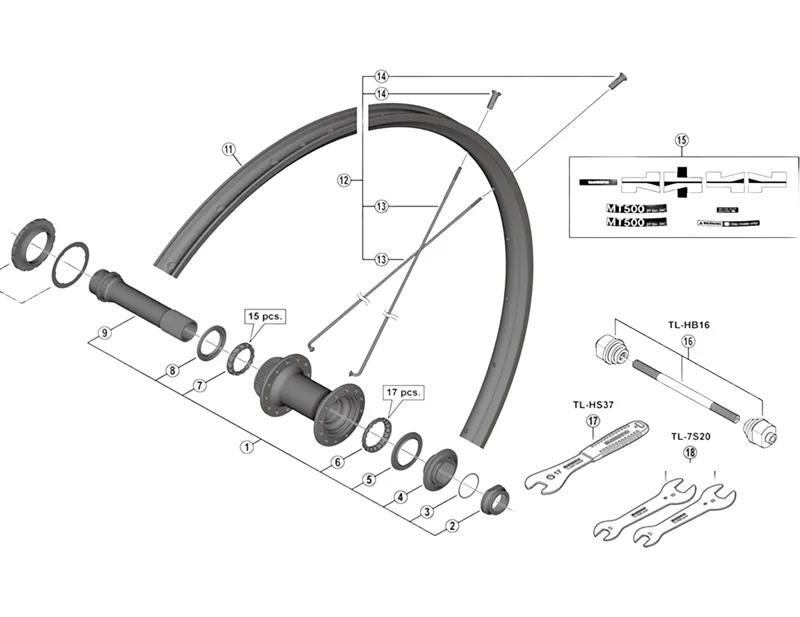 Balfes Bikes Shimano WHMT500 Left Hand Spoke 272mm | Free postage over £30, £10 off first order, price match & 0% finance.