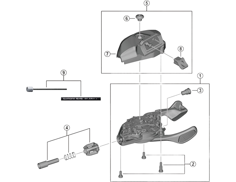Balfes Bikes Shimano SL-M8100-I base cover fixing screw unit | Free postage over £30, £10 off first order, price match & 0% finance.