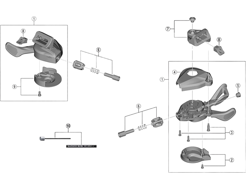 Balfes Bikes Shimano SL-M7100 left hand lever cap and fixing screw | Free postage over £30, £10 off first order, price match & 0% finance.