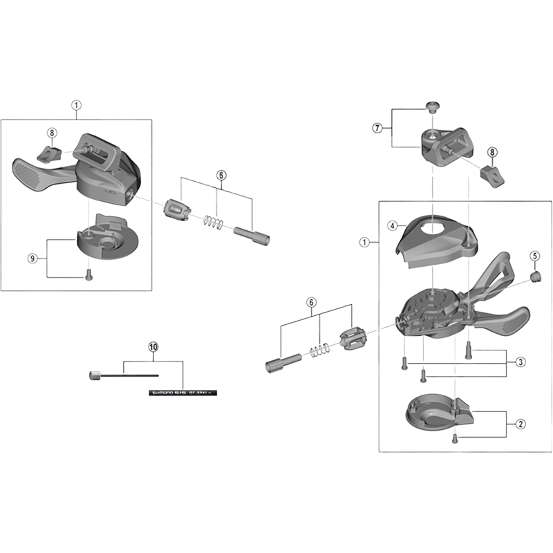 Balfes Bikes Shimano SL-M7100 left hand lever cap and fixing screw | Free postage over £30, £10 off first order, price match & 0% finance.