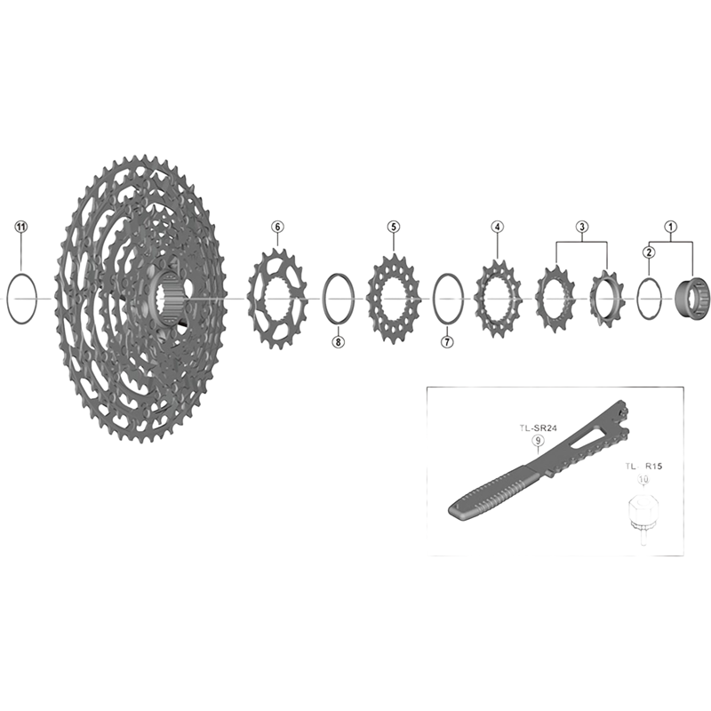 Balfes Bikes Shimano CS-M7100 cassette spacer A | Free postage over £30, £10 off first order, price match & 0% finance.