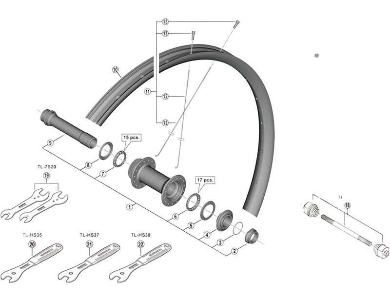 Balfes Bikes Shimano WH-M8120-TL-F15-B-29 spoke - 293 mm | Free postage over £30, £10 off first order, price match & 0% finance.