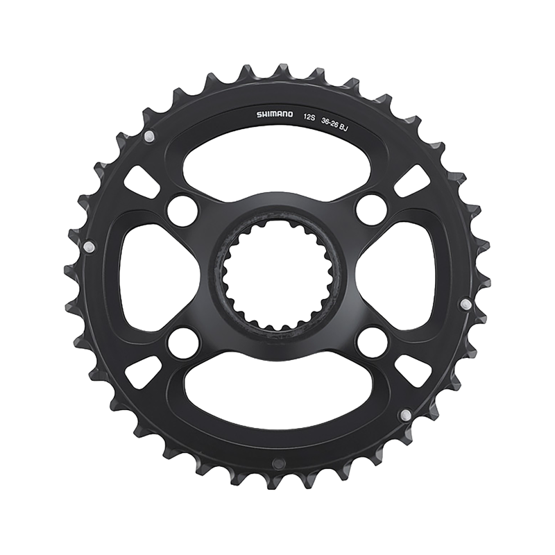 Balfes Bikes Shimano FC-M8100-2 outer chainring in black 36T-BJ for 36-26T | Free postage over £30, £10 off first order, price match & 0% finance.