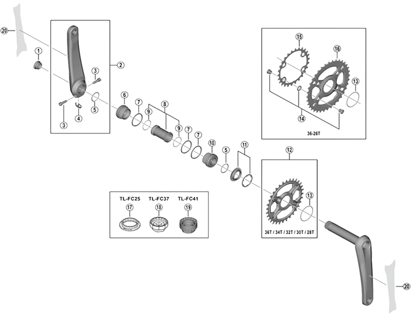 Balfes Bikes Shimano SHimano SM-CRM85 crank spacer | Free postage over £30, £10 off first order, price match & 0% finance.