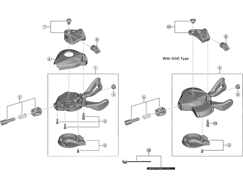 Balfes Bikes Shimano SHimano SL-M6100 right hand cover unit | Free postage over £30, £10 off first order, price match & 0% finance.