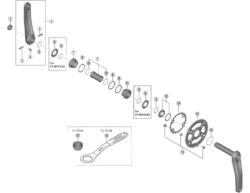 Balfes Bikes Shimano FC-M610 chainring fixing bolt - pack of 4 | Free postage over £30, £10 off first order, price match & 0% finance.