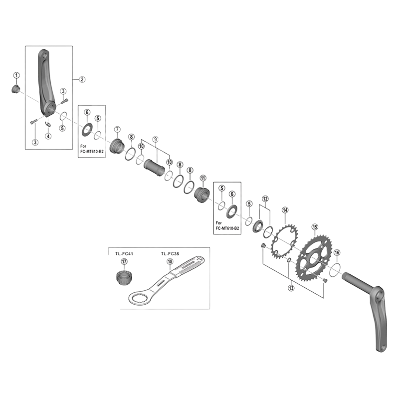 Balfes Bikes Shimano FC-M610 chainring fixing bolt - pack of 4 | Free postage over £30, £10 off first order, price match & 0% finance.