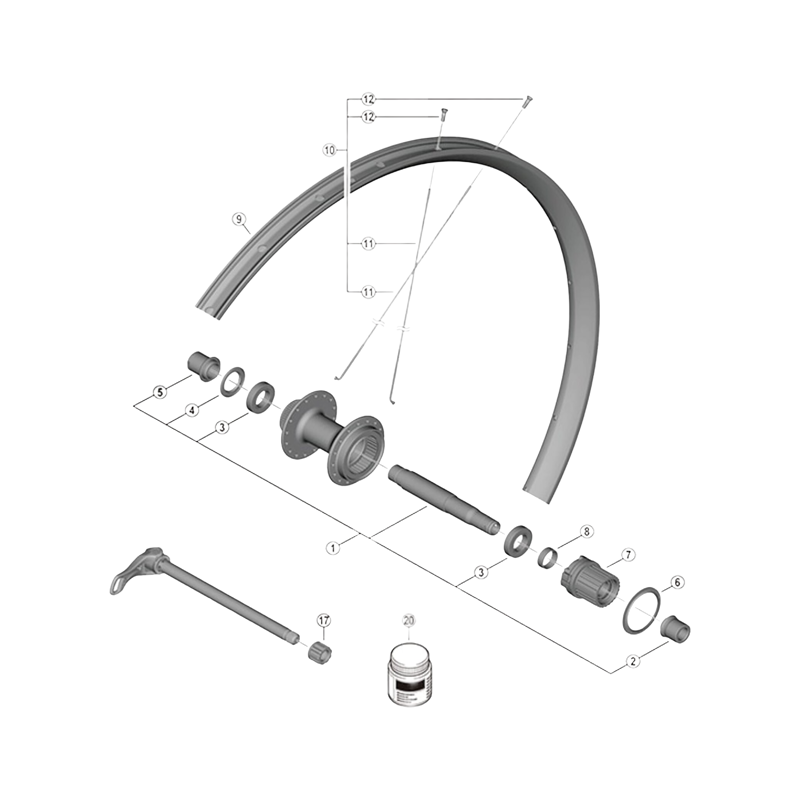 Balfes Bikes Shimano SHimano WH-MT601-TL-R12-275 spoke - 267.5 mm | Free postage over £30, £10 off first order, price match & 0% finance.