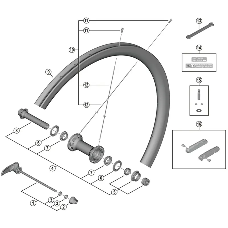 Balfes Bikes Shimano WH-R9200-C36-TU-F spoke - 275 mm | Free postage over £30, £10 off first order, price match & 0% finance.