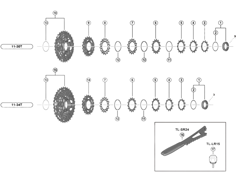 Balfes Bikes Shimano CS-R9200 cassette spacer A | Free postage over £30, £10 off first order, price match & 0% finance.