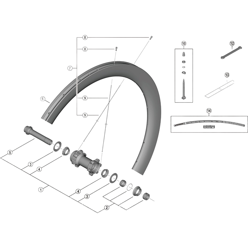 Balfes Bikes Shimano SHimano WH-R8170-C50-TL-F spoke - 272 mm | Free postage over £30, £10 off first order, price match & 0% finance.