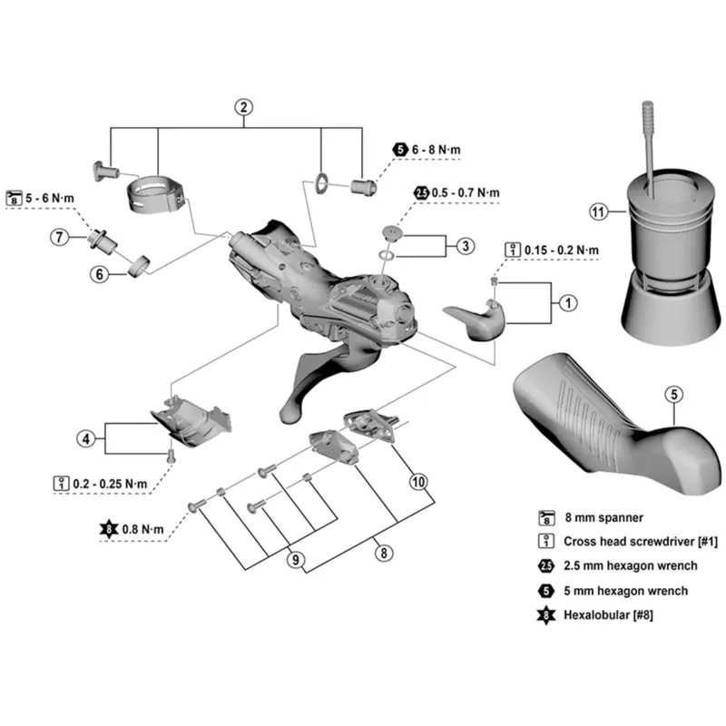Balfes Bikes Shimano ST-RX820 left hand name plate L and fixing screw | Free postage over £30, £10 off first order, price match & 0% finance.