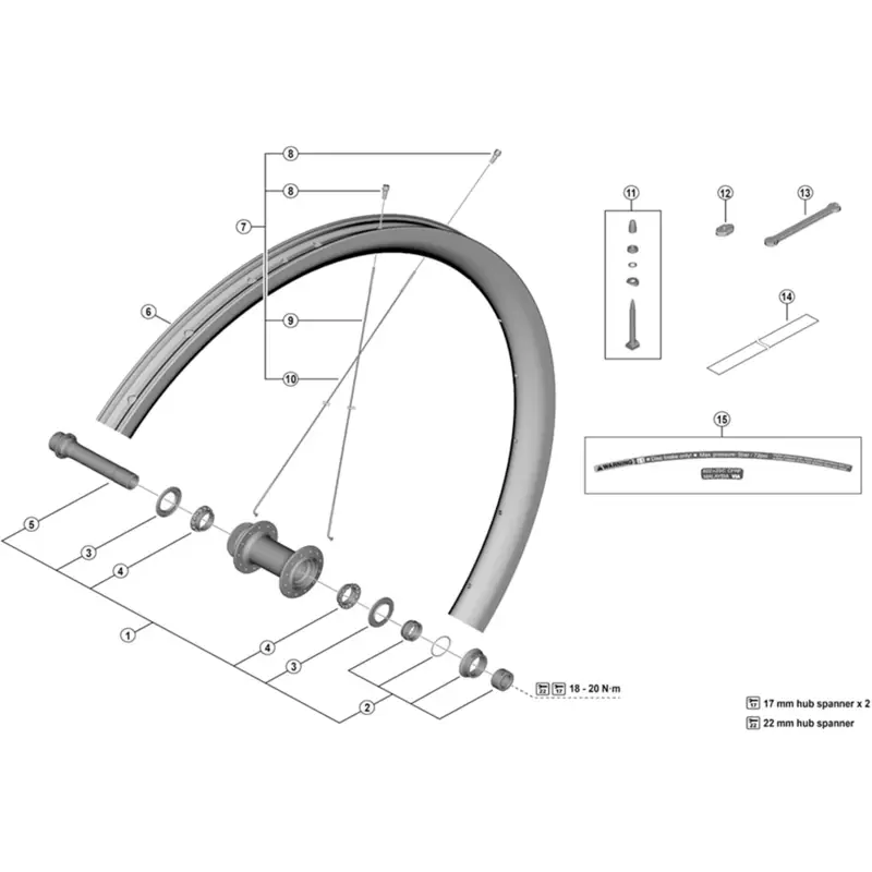 Balfes Bikes Shimano SHimano WH-RX870-TL-F12 valve unit | Free postage over £30, £10 off first order, price match & 0% finance.