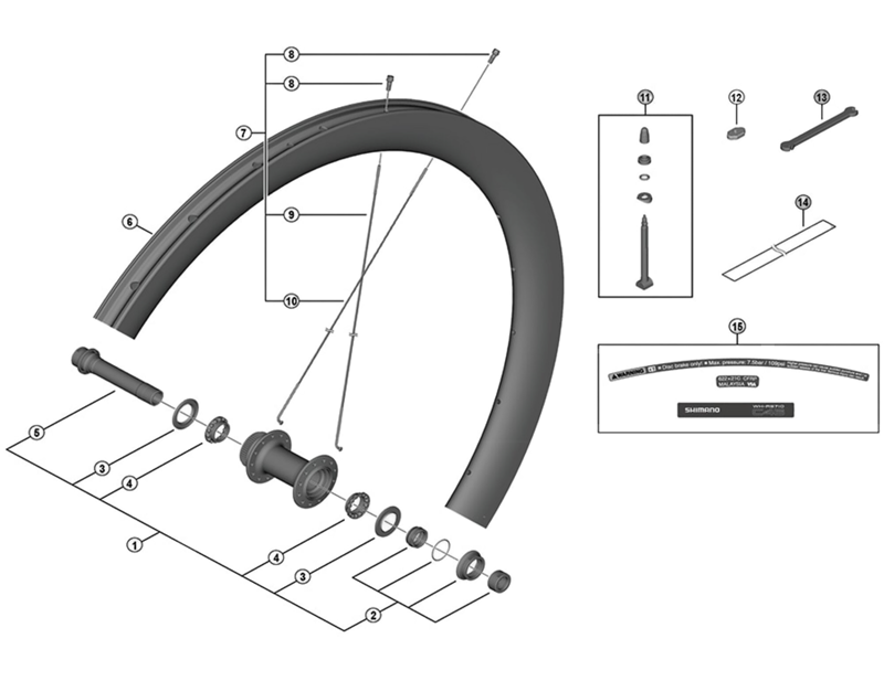 Balfes Bikes Shimano WH-RS710-C32-TL-F ball retainer 5/32 | Free postage over £30, £10 off first order, price match & 0% finance.