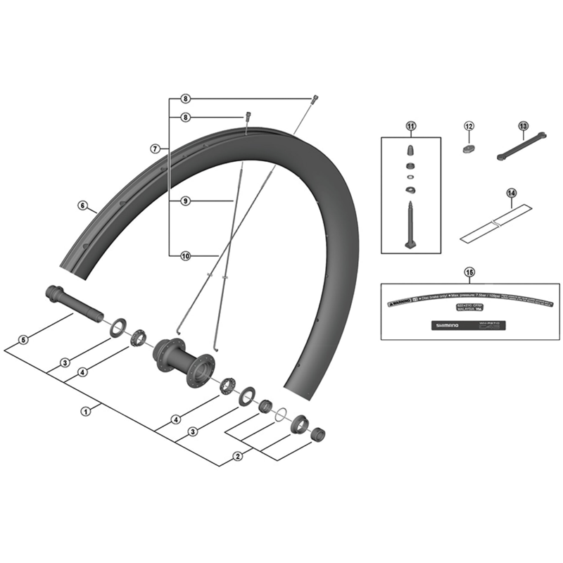 Balfes Bikes Shimano WH-RS710-C32-TL-F ball retainer 5/32 | Free postage over £30, £10 off first order, price match & 0% finance.