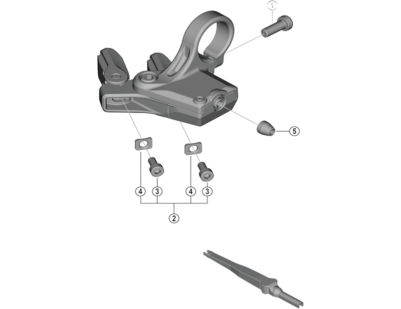 Balfes Bikes Shimano SW-M8150 lever unit fixing screw and washer - M4 set | Free postage over £30, £10 off first order, price match & 0% finance.