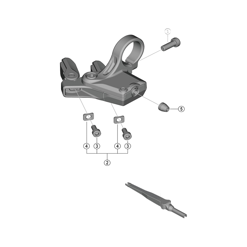 Balfes Bikes Shimano SW-M8150 lever unit fixing screw and washer - M4 set | Free postage over £30, £10 off first order, price match & 0% finance.