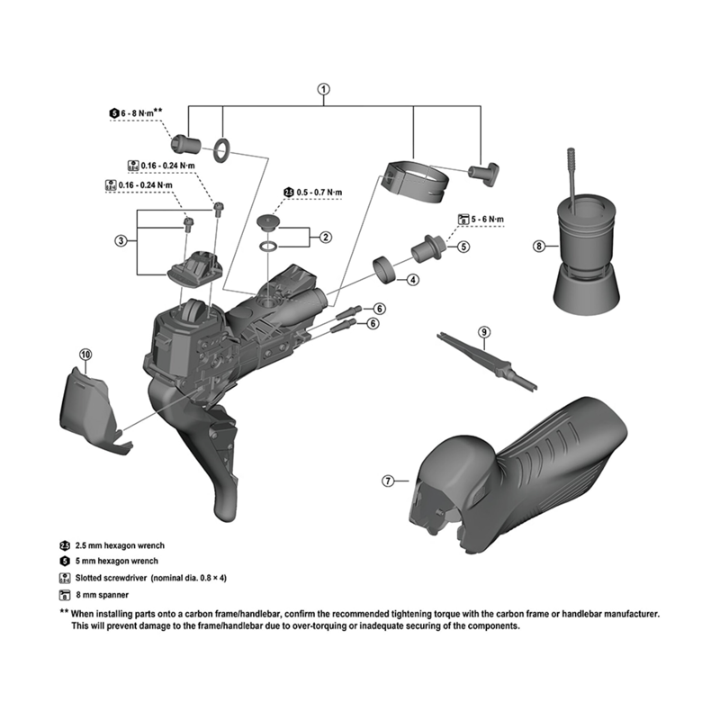 Balfes Bikes Shimano ST-RX825 front cover R | Free postage over £30, £10 off first order, price match & 0% finance.