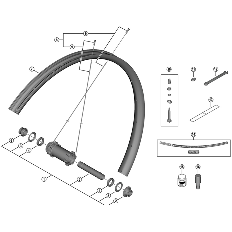 Balfes Bikes Shimano WH-M9200-TL-F15-B-29 stainless steel cartridge bearing 17x26x5 mm | Free postage over £30, £10 off first order, price match & 0% finance.