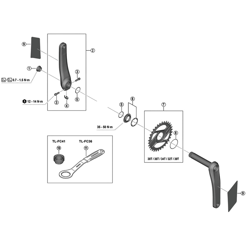 Balfes Bikes Shimano FC-M9200 XTR left hand crank arm unit with protection sticker | Free postage over £30, £10 off first order, price match & 0% finance.