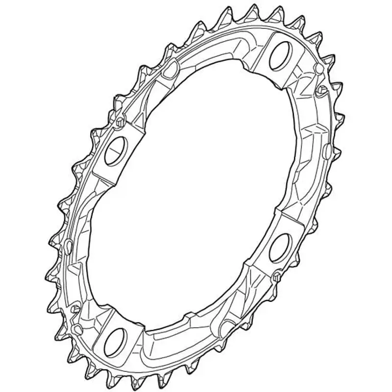 Balfes Bikes Shimano FC-M361 32t Chainring in Black | Free postage over £30, £10 off first order, price match & 0% finance.