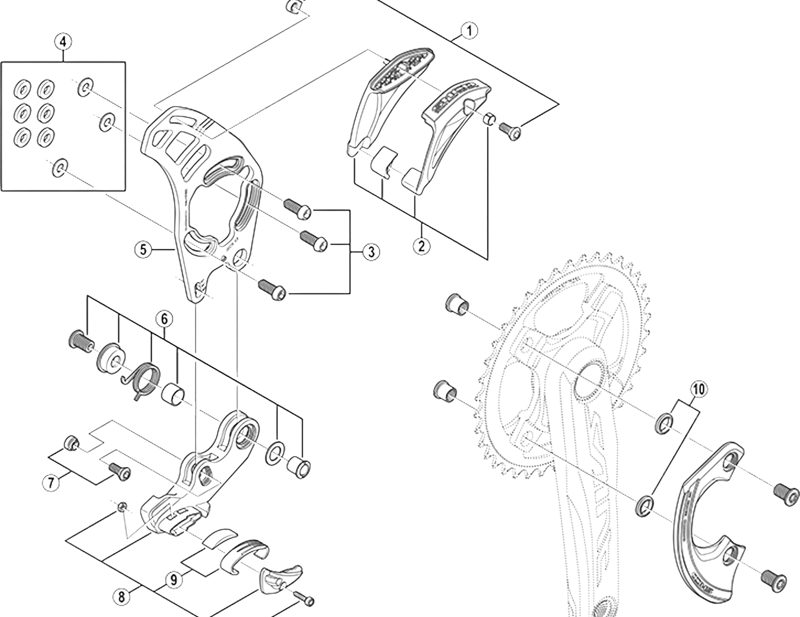 Balfes Bikes Shimano SM-CD50 Upper chain guide fixing bolt and nut | Free postage over £30, £10 off first order, price match & 0% finance.